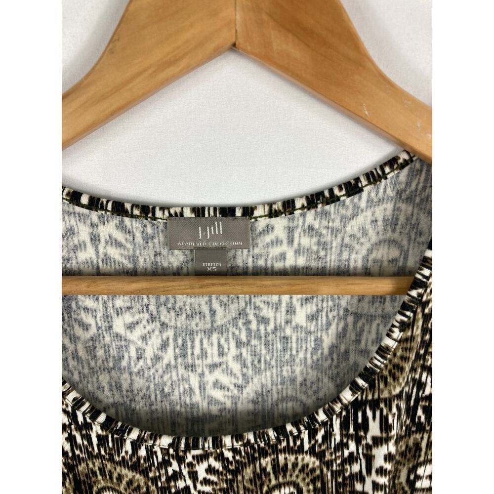 J Jill Wearever Patterned Stretch Tank Size XS - Picture 3 of 6